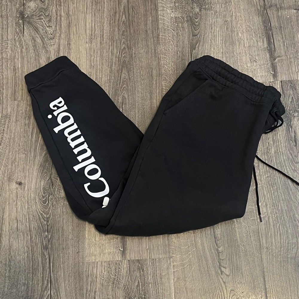 Columbia Sportswear Black Fleece Logo Joggers Sweatpants  Size XL